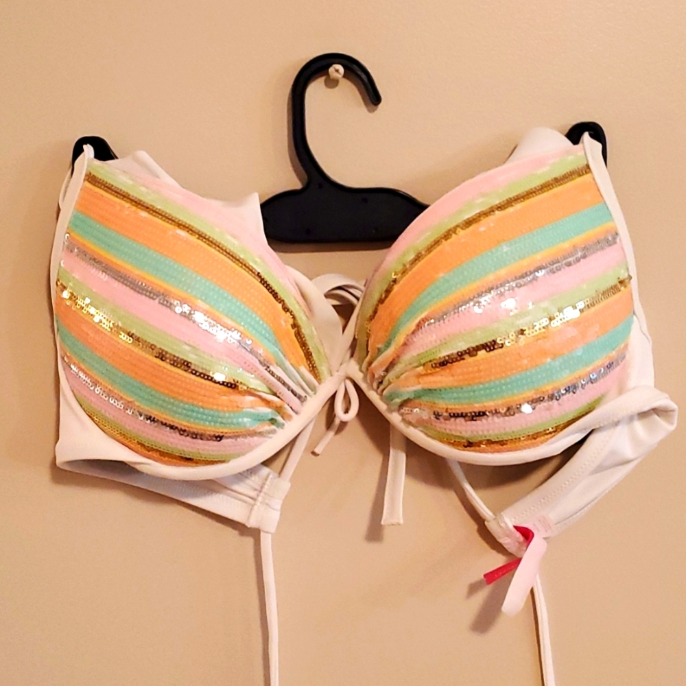 Victoria's Secret Sequin Bikini Top